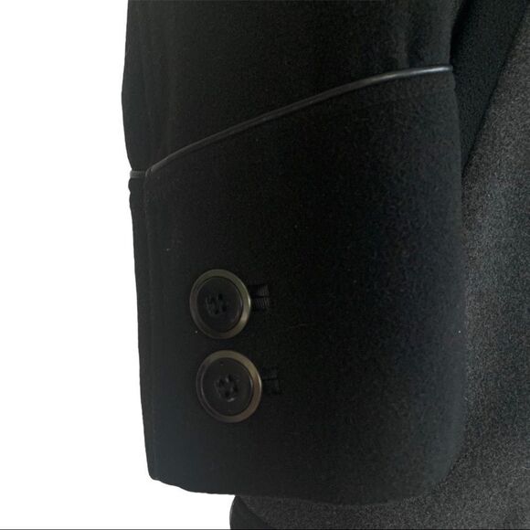 NICCOLINI Beautiful! Button Down Black Grey Coat - Picture 4 of 12
